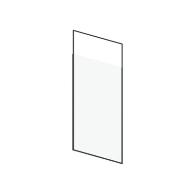 Paroi de douche à l'italienne extensible H.203/273 x l.120 cm, ép. 6 mm, profilé noir, Galedo