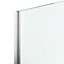 Paroi de douche à l'italienne fixe l.100 x H.195 cm, bandes miroir, profilés alu chrome, GoodHome Ledava