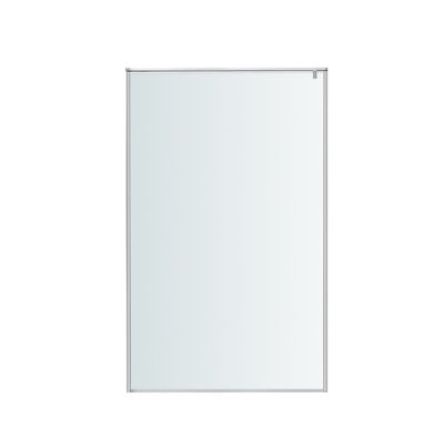 Paroi de douche à l'italienne GoodHome Ezili transparent aluminium brossé 120 cm