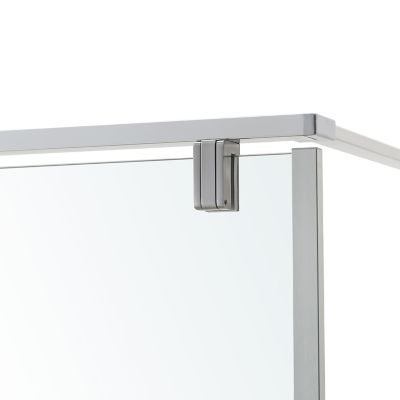 Paroi de douche à l'italienne GoodHome Ezili transparent aluminium brossé 120 cm
