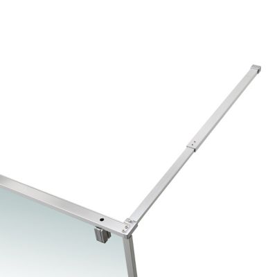 Paroi de douche à l'italienne GoodHome Ezili transparent aluminium brossé 120 cm