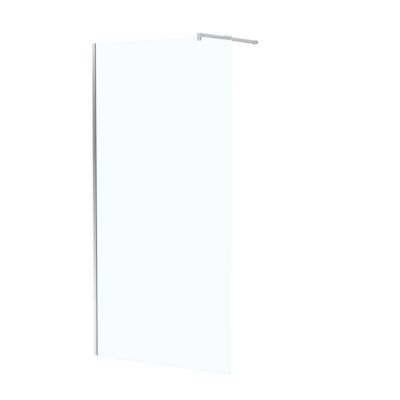 Paroi de douche à l'italienne H.195 x l.100 cm, ép. 5 mm, profilé chrome, Galedo Essentiel