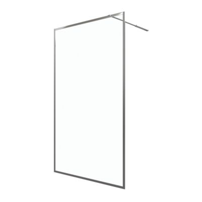 Paroi de douche à l'italienne H.200 x l.120 cm, ép. 6 mm, profilé chrome, Galedo Edge