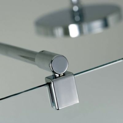 Paroi de douche à l'italienne l.120 x H.200 cm, Walk In, verre transparent anticalcaire, profilé chromé, Schulte Masterclass Espace 8 T