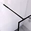 Paroi de douche à l'italienne noir Galedo Dark Edge transparent l.140 x H.200 cm