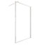 Paroi de douche à l'italienne Schulte New Style transparent profilé blanc mat l.90 x H.200 cm