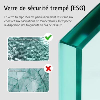 Paroi de douche à l'italienne transparente, profilé doré 120 cm, Schulte Impériale Contoura