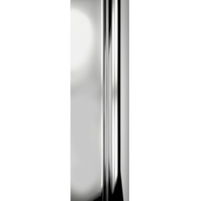Paroi de douche fixe à l'italienne l.100xH.190cm, verre transparent anticalcaire 5-6mm, décor Galets chromés, profilé chromé, Schulte NewStyle