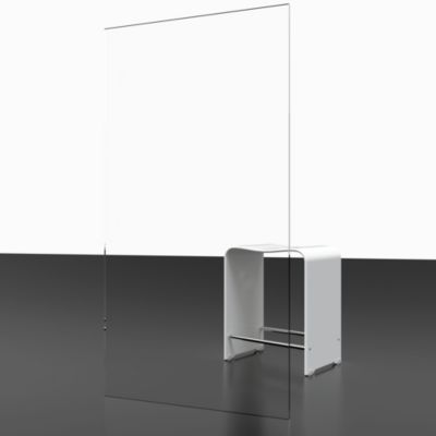 Paroi de douche fixe à l'italienne l.120xH.200cm, Walk In, verre transparent anticalcaire 6mm, profilé cuivré, Schulte NewStyle