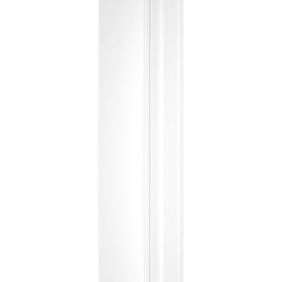 Paroi de douche fixe anticalcaire I.80 cm, verre transparent, profilés blanc, Schulte Sunny