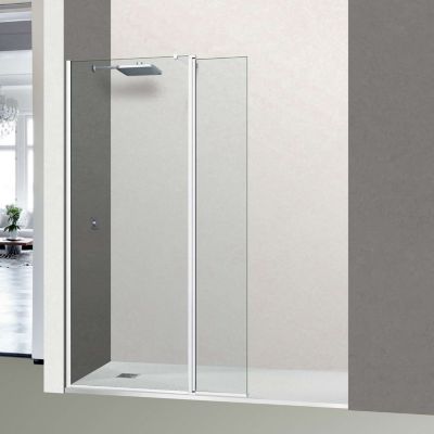 Paroi de douche fixe avec déflecteur Gauche en verre sécurité ép 6mm ...