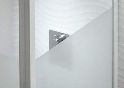 Paroi de douche fixe Cooke & Lewis Onega sérigraphiée 90 cm