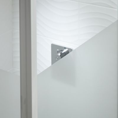 Paroi de douche fixe Cooke & Lewis Onega sérigraphiée 90 cm