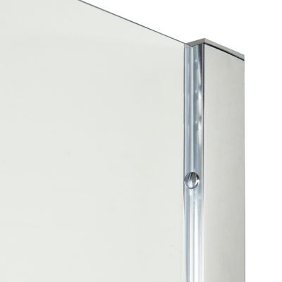 Paroi de douche fixe Cooke & Lewis Onega transparente 90 cm