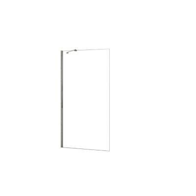 Paroi de douche fixe à l'italienne verre trempé clair Ep.8mm - 110cm H.200cm - Chromé - Barre fixe 45cm incluse