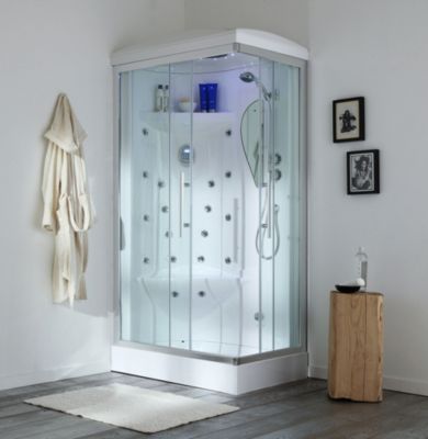 Paroi De Douche Hydromassante 70X90 Gauche - Iride