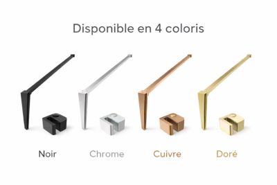 Paroi de douche italienne Clear - 100 x 195 cm - Or brossé - GAUCHE - LUCIA