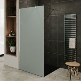 Paroi de douche Italienne ROMA H.200 x 100 cm verre 10 mm opaque - Saniverre