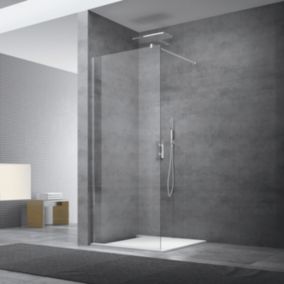 Paroi de douche à l'italienne 107x200 cm Walk-in, verre transparent (WI110)