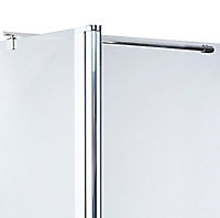 Paroi de douche à l'italienne Cooke & Lewis Onega transparent 80 cm