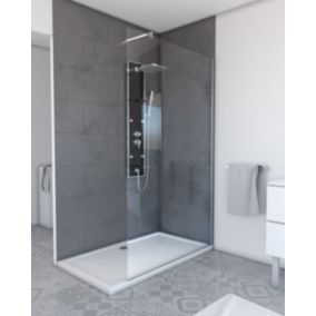 Paroi de douche à l'italienne FREEDOM 2 THIN TRANSPARENT 120 - 120x200cm VERRE TRANSPARENT 6mm