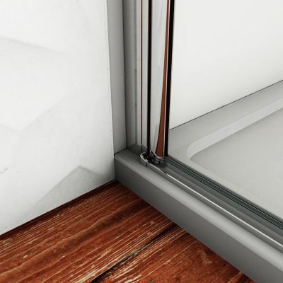 Paroi de douche à l'italienne pivotante 75x180cm - 6mm verre anticalcaire - profilé Chrome - centre dépoli