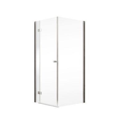 Paroi de douche latérale pour porte battante l.90xH.200cm, verre transparent anticalcaire 6mm, profilé chromé, Schulte MasterClass