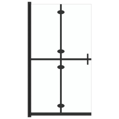 Paroi de douche pliable Verre ESG transparent 100x190 cm vidaXL