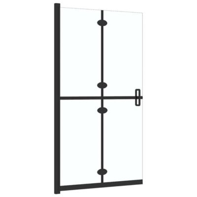 Paroi de douche pliable Verre ESG transparent 100x190 cm vidaXL