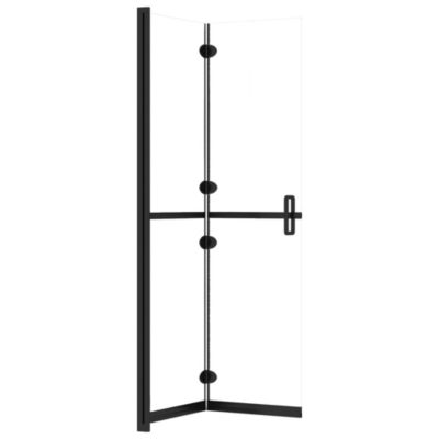 Paroi de douche pliable Verre ESG transparent 100x190 cm vidaXL