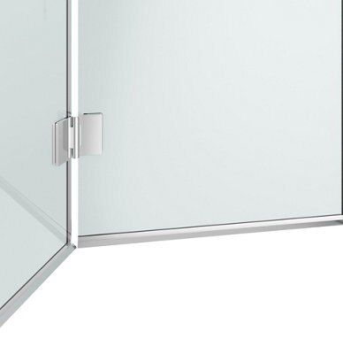 Porte Paroi De Douche En Plastique PVC Mod. Vergine 120 Cm Avec Ouverture Centrale 84789851