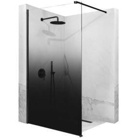 Paroi de douche REA Aero Ombre Black 100