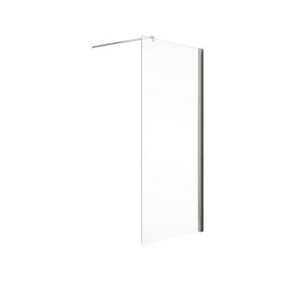 Paroi de douche verre transparent anticalcaire 120 cm, Schulte Free