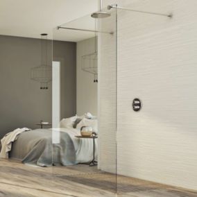 Paroi Douche 140 CM en verre transparent 8mm mod. Wak in Free H198