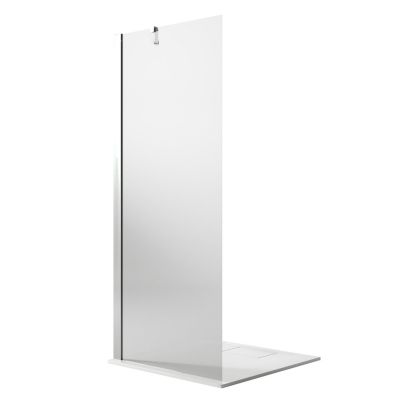 Aica Paroi De Douche 30x200cm En 8mm Verre Anticalcaire Et Livré Une Barre De Fixé À Plafond