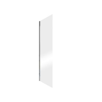 Paroi latérale fixe pour porte de douche coulissante l.90xH.200cm, verre transparent anticalcaire 8mm, profilé chromé, Schulte NewStyle
