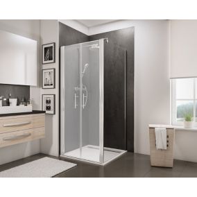 Paroi latérale fixe pour portes de douche battantes, 90 cm, NewStyle Schulte, verre transparent anticalcaire