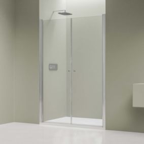 Paroi, porte de douche pour douche en niche EX218 en verre véritable NANO, largeur 76cm