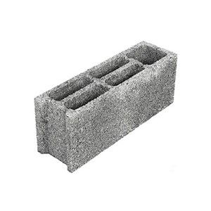 Parpaing d'angle creux béton 15 x 20 x 50cm