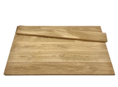 Parquet chêne massif huilé naturel Ep. 16mm, l.90mm, long.400 à 1000mm sans noeuds et sans aubiers - Qualité premium