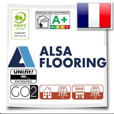 Parquet Contrecollé Authentic by ALSAFLOORING (1800 x 140 x 11/2,5mm ...