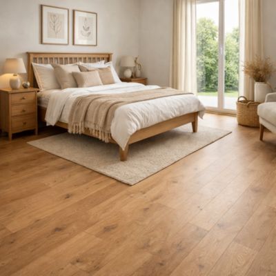 Parquet contrecollé chêne Farm Click Heritage huilé rustique, LGMDS, l.19 cm