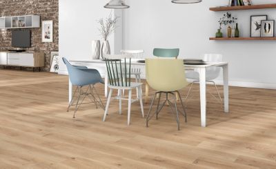 Parquet contrecollé chêne Kiev Floral verni UV, LGMDS, l.20 cm