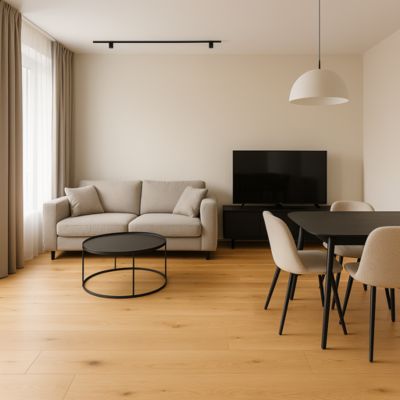 Parquet contrecollé Chêne naturel - Lame droite - Huilé - 2200x240x15mm