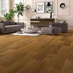 Parquet contrecollé à coller Gizeh L en chêne français huilé blond