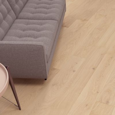 Parquet contrecollé clipsable aspect chêne beige chaud mat l.20,7 x L.180 cm x ép.14 mm GoodHome, Lulea