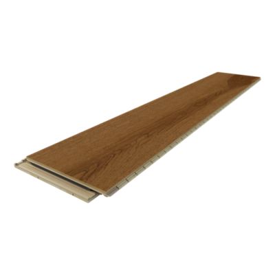 Parquet contrecollé clipsable aspect chêne rustique l.18 x L.109,2 cm x ép.14 mm GoodHome Skara