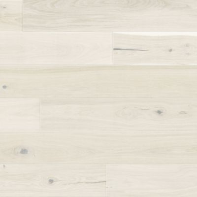 Parquet contrecollé clipsable Belve M en chêne verni blanc