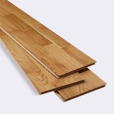 Parquet contrecollé clipsable Bishorn XXL en chêne verni aspect naturel