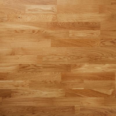 Parquet contrecollé clipsable Elkins XXL en chêne verni aspect naturel